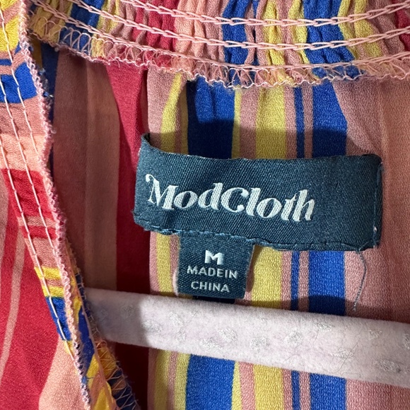 ModCloth Savor The Occasion Dress Striped Multicolor - Picture 5 of 6